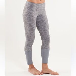 Lululemon Women’s Gray Wunder Under Crop Special Edition Leggings Size 6